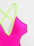 sexy backless pathcwork bikinis one piece swimsuit bikini thong swimsuit Swimwear Biquini conjunto de bikini tankini beachwear