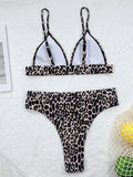 Bikini 2026 Sexy Push Up Leopard High Waist Swimwear Swimsuit Women Bikinis Set Bathing Suit Beach Bikini Female Banadores Mujer