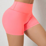 Yoga Shorts Gym Sports Shorts Women High Waist Workout Fitness Short Leggings Running Cycling Tight Soft Sportswear