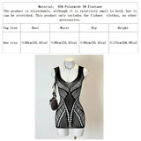 Women Sexy Fishnet  Cover Up, Sheer Bodycon Sleepwear See Through Beachwear Without Bikini