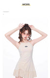 New Split Swimsuit for Women's Sports, American Style, Conservative, Meat Covering, Slimming, Vacation, Seaside Swimsuit
