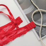 2-piece Sexy Multi-color Lingerie Set For Women's Gathering Push Up Underwear For Women's Flower Underwear Set A2155