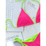 Sexy Leopard Printed Halter Brazilian Bikini Women Swimwear Female Swimsuit Two-Piece Bikini Set Bather Bathing Suit Swim V3681