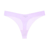Girls Briefs Seamless Women Panties Sexy G String Ice Silk Underwear T Back Sports Yoga Thong Traceless Plus Size S-XL