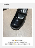 2026 New Patent Leather Brown Shoes Vintage Thick High Heels Mary Jane Shoes Women Woman Square Toe Chunky Heels Pumps Mujer