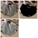 3Pcs/Set Women Soft Cotton Panties Mid Waist Briefs in Warm Tan Minimalist Intimates Breathable Stretch Underwear Size M-2XL