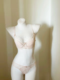 French Inspired Minimiser Bra Women Sexy Lingerie Set Large Chest Support Thin Comfort Half Cup Soft Underwire Anti Sagging
