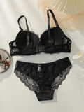 2-piece hot selling lace gathering and lifting bra set sexy women's bra underwear A2123
