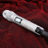 Wireless Karaoke Mic SKM9000 Custom Diamond-Encrusted  Microphone For Live Streams  Karaoke Shining Stage Essential