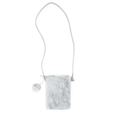 Fashionable Plush Shoulder Bag Large Capacity Soft Crossbody Bag Solid Color Travel Bag Women's Mini Crossbody Phone Bag