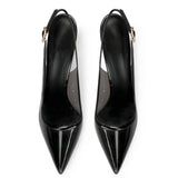 Summer Women High Heeled Shoes for Woman's Pointed Toe Ankle Thin Heels Mixed Colors Pumps Sexy Lady Patent Leather Party Shoes