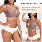 Women's Deep V Seamless Wire-Free Bra Plus Size Solid Color 3/4 Cup Thin Bra Comfortable Push-up Bra Underwear