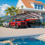 VIWAT Heavy Duty Metal Carport Shelter for Outdoor Use