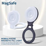 Magnetic Selfie LED Fill Light with Magsafe Compatibility ABS Material for Photography TikTok Zoom Calls Video Selfies
