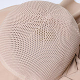 Women's Sun Hat with Neck Flap Solid Stylish Foldable Wide Brim Beach Hat for Outdoor Hiking
