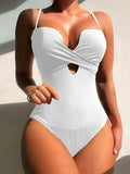 Wrinkled Bra Cup Swimsuits 2025 Female Swimwear One Piece Swimsuit Women Monokini High Cut Bathing Suit Swim Beach Wear Bodysuit