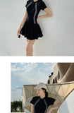 One Piece Swimsuit Skirt Style Plus Size Slimming and Belly Covering Style Hot Spring Bikini Swimsuit for Women