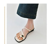 Beach Flip Flop Clip Toe Women Flats Slippers Shoes Outdoor Casual Ladies Low Heel Slides