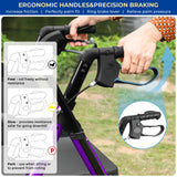 Rolling Walker Wheelchair Combo With Adjustable Seat And Handle