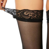Sexy Women Lace Top Thigh High Stockings Black  Stockings Sheer Pantyhose Lingerie Hosiery Fashion Medias