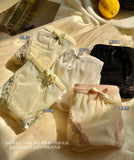 2026 Mid-waist Lace Panties Seamless Soft Mulberry Silk Bottom Crotch Women's Lace Panties Women
