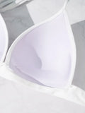 XS - XL Sexy 2025 Push Up Bra Cup Halter Bikini Top Female Swimsuit Women Swimwear Bather Bathing Suit Swim Solid Beach wear Top