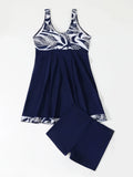 Printed Tankini 2026 Padded Swimsuit Women Shorts Swimwear Female Beach Dress Bathers Bathing Swimming Swim Suit