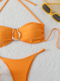 Halter Bikinis 2026 Women String Thong Swimwear Female Sexy Swimsuit Solid Bathers Bathing Swimming Swim Suit Beachwear