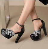 Summer New Style Fashion High-heeled Exposed Toes Women's Sandals Party Color Blocking Buckle Strap Square Heel Women's Sandals