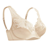 Bras For Womens Lingerie Floral Lace Bra Underwire Sexy Brassiere Perspective Plus Size BH Female Underwear Tops