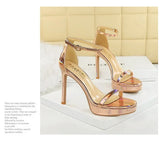 Women's High Heels Thin Heel Waterproof Platform Sandals Fashionable for Skirts New Model Shoes for Shows Summer Collection