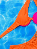 2026 Sexy Bikini Push Up Women Swimwear Swimsuit Single Shoulder Patchwork Hollow Rhinestone Bikinis Set Bathing Suit Beach New