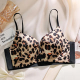 MOYISU Seamless Front Closure Push Up Bra for Small Chest Anti-Sag Wireless Bralette | Breathable Medium Coverage Tuck Side Fat