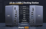 iDsonix USB C 15 In 1 Docking Station HDMI4K PD100W