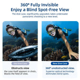 Seafrogs 50meter waterproof camera housing for Insta 360 X5
