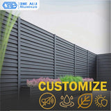 Outdoor Aluminum Louver Fence Panels Modern Privacy Security Fence