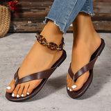 Summer Non Slip Flat Heel Beach Flip Flops Women Plus Size 43 Soft Sole Clip Toe Slippers Woman Comfy Lightweight Flats Sandals