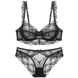 MOYISU 2026 French Lace Bralette Set | A-G Cups Adjustable Lift | Anti-Sag Slimming Bra | Sheer Allure Wire-Free Summer