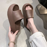 Summer Eva Chunky Platform Slippers Women Comfortable Soft Thick Bottom Sandals Woman 2025 Non Slip Beach Flip Flops Female