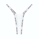 1pcs Letter Print Sexy Women G-string Fashion Style Lingerie Breathable Women's Panties Love Design Female Underwear Lady Thongs