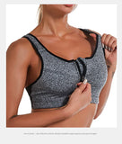 CZGUKE  S-2XL Popular Sports Top Yoga Bra Women's Shockproof Sports Shirt Sports Bra Front Zipper Women's Push Up Bra Sportswear