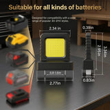 1/2/3/5pcs Super Bright LED Work Light Portable Lasting Strong Light Supply for Night Work Light 20V 21V Li-ion Battery Power