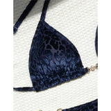 S- XL Leopard Halter Mini Micro Thong Bikini Women Swimwear Female Swimsuit Two-pieces Bikini Set Bather Bathing Suit Swim V5207