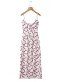 Foridol Floral Printed Boho Summer Long Dress Women Bowknot Strapless Midi Beach Vestidos 2025 Elegant Straight Sleeveless Dress