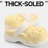 Cute Icecream Style Fashion Clogs For Women Summer Platform Shoes Thick Sole Female Home Street Slippers Girls Close Toe Sandals