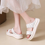 2026 Summer  Sandals for Women's Thick Soled Casual Daily Life Shoes for Female Fashion Style Beach Flat