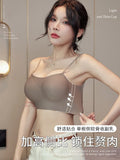 Women's Backless Thick Padded Push Up, Sticky Adhesive Bra Small Bust, Strapless Invisible Bralette Beach & Party Essential ABC