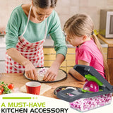 5-in-1 Food Chopper Suitable for Handheld Slicers, Dicers, Graters Multifunctional Vegetable Chopper Kitchen Tool