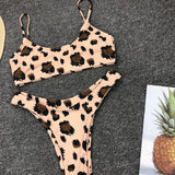 2026 Sexy Leopard Brazilian Bikini Female Swimsuit Women Swimwear Two Pieces Bikini Set High Cut Push Up Bathing Suit Swim Lady