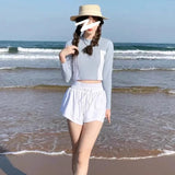 Female Sexy Split Swimsuit, Two Piece Set for Covering The Belly and Slimming, Hot Spring Sports Swimsuit
